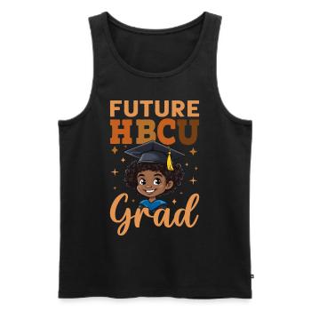 Future HBCU - Männer Premium Bio Tank Top - Schwarz - Vorne - AI Model Male 178 light (178cm)