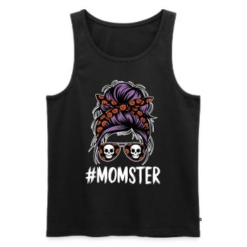 Halloween Momster Monster Mom - Men's Premium Organic Tank Top - black - Front - Michal (187cm)