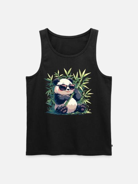Pandas Panda - Men's Premium Organic Tank Top - black