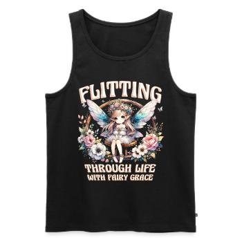 Fee Fairy Fairycore - Men's Premium Organic Tank Top - black - Front - AI Model Male 178 light (178cm)