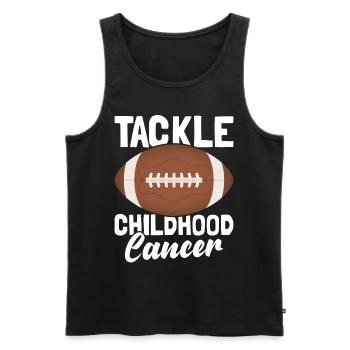 Krebs Im Kindesalter Childhood Cancer Awareness - Männer Premium Bio Tank Top - Schwarz - Vorne - Michal (187cm)