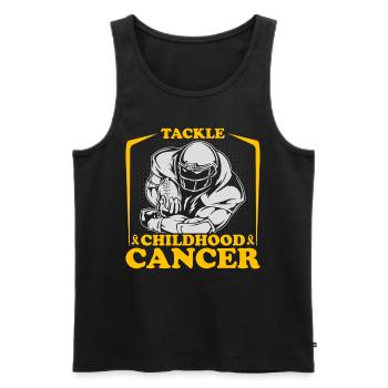 Krebs Im Kindesalter Childhood Cancer Awareness - Männer Premium Bio Tank Top - Schwarz - Vorne - Michal (187cm)