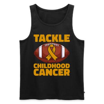 Krebs Im Kindesalter Childhood Cancer Awareness - Männer Premium Bio Tank Top - Schwarz - Vorne - Michal (187cm)