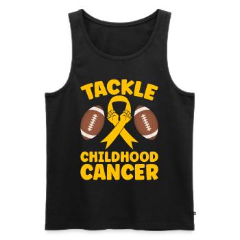 Krebs Im Kindesalter Childhood Cancer Awareness - Männer Premium Bio Tank Top - Schwarz - Vorne - Michal (187cm)