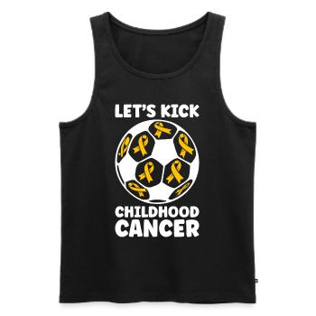 Krebs Im Kindesalter Childhood Cancer Awareness - Männer Premium Bio Tank Top - Schwarz - Vorne - Michal (187cm)