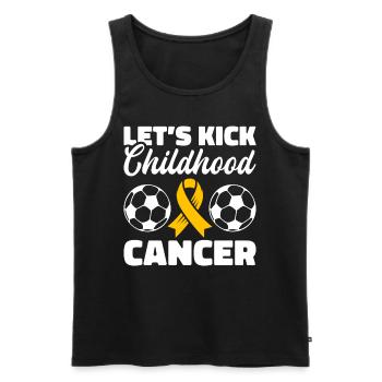 Krebs Im Kindesalter Childhood Cancer Awareness - Männer Premium Bio Tank Top - Schwarz - Vorne - Michal (187cm)