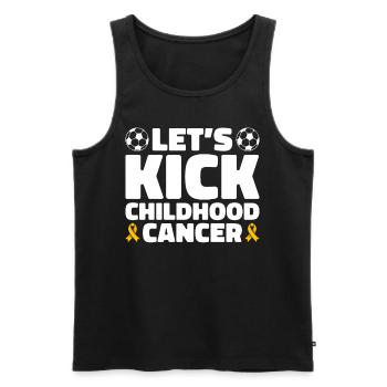 Krebs Im Kindesalter Childhood Cancer Awareness - Männer Premium Bio Tank Top - Schwarz - Vorne - Michal (187cm)
