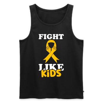 Krebs Im Kindesalter Childhood Cancer Awareness - Männer Premium Bio Tank Top - Schwarz - Vorne - Michal (187cm)