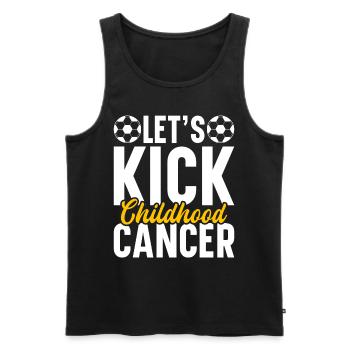Krebs Im Kindesalter Childhood Cancer Awareness - Männer Premium Bio Tank Top - Schwarz - Vorne - Michal (187cm)