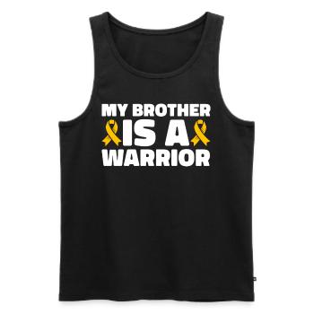 Krebs Im Kindesalter Childhood Cancer Awareness - Männer Premium Bio Tank Top - Schwarz - Vorne - Michal (187cm)