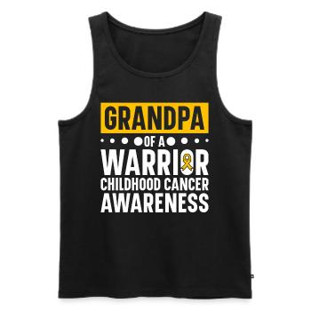 Krebs Im Kindesalter Childhood Cancer Awareness - Männer Premium Bio Tank Top - Schwarz - Vorne - Michal (187cm)