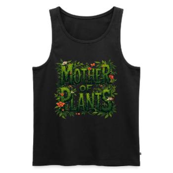Mutter der Pflanzen Naturliebhaber - Männer Premium Bio Tank Top - Schwarz - Vorne - Michal (187cm)