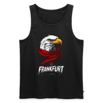 Écharpe Adler de Francfort FFM Boys Ultras - Débardeur bio Premium Homme - noir - Devant - Michal (187cm)