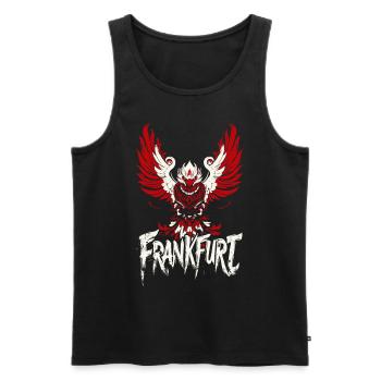 Frankfurt Majestätischer Adler FFM Ultras - Männer Premium Bio Tank Top - Schwarz - Vorne - Michal (187cm)