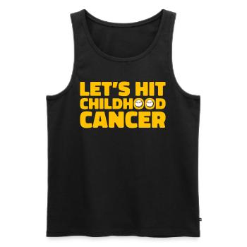 Krebs Im Kindesalter Childhood Cancer Awareness - Männer Premium Bio Tank Top - Schwarz - Vorne - Michal (187cm)