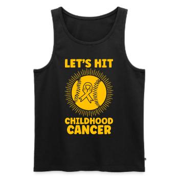 Krebs Im Kindesalter Childhood Cancer Awareness - Männer Premium Bio Tank Top - Schwarz - Vorne - Michal (187cm)