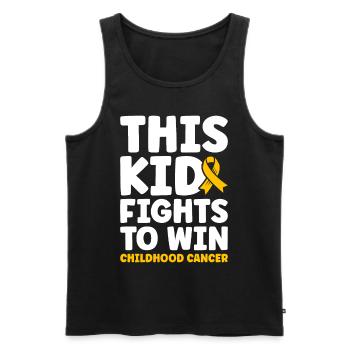 Krebs Im Kindesalter Childhood Cancer Awareness - Männer Premium Bio Tank Top - Schwarz - Vorne - Michal (187cm)