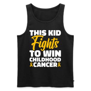 Krebs Im Kindesalter Childhood Cancer Awareness - Männer Premium Bio Tank Top - Schwarz - Vorne - Michal (187cm)