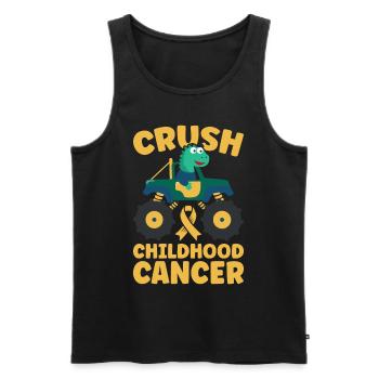Krebs Im Kindesalter Childhood Cancer Awareness - Männer Premium Bio Tank Top - Schwarz - Vorne - Michal (187cm)