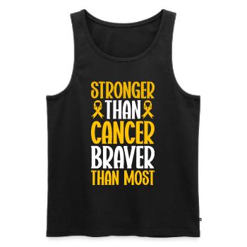 Krebs Im Kindesalter Childhood Cancer Awareness - Männer Premium Bio Tank Top - Schwarz - Vorne - Michal (187cm)