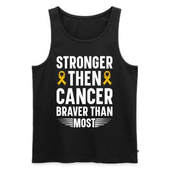 Krebs Im Kindesalter Childhood Cancer Awareness - Männer Premium Bio Tank Top - Schwarz - Vorne - Michal (187cm)