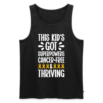 Krebs Im Kindesalter Childhood Cancer Awareness - Männer Premium Bio Tank Top - Schwarz - Vorne - Michal (187cm)