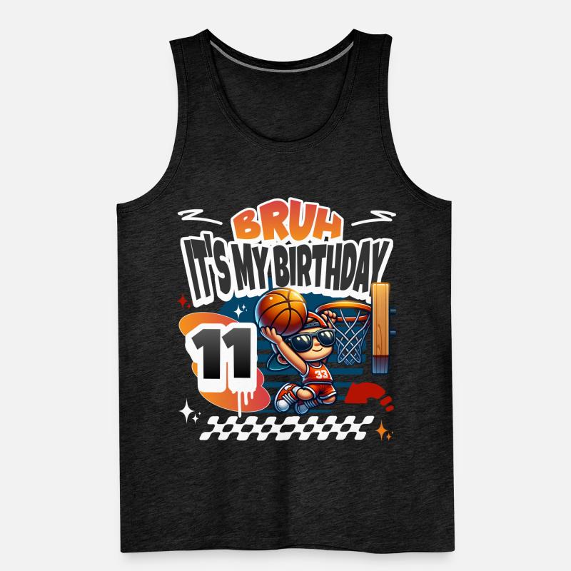 Basket 11° compleanno Canottiera ecologica premium da uomo