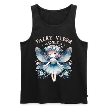 Fee Fairy Fairycore - Men's Premium Organic Tank Top - black - Front - AI Model Male 178 light (178cm)