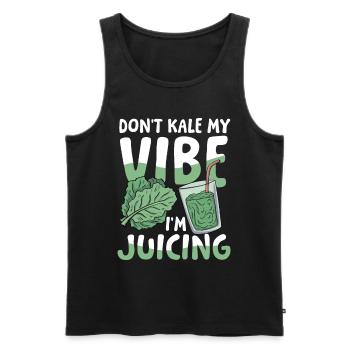 Don't kale my vibe I'm juicing für einen - Männer Premium Bio Tank Top - Schwarz - Vorne - AI Model Male 178 light (178cm)