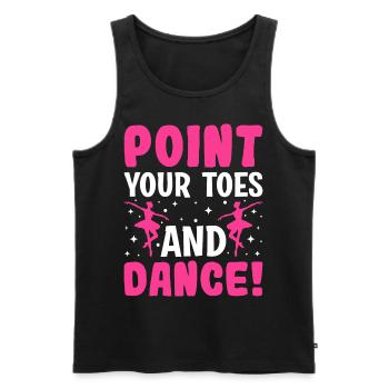 Ballett Tanz Spitze Tänzer Zeigen Sie Ihre Zehen u - Männer Premium Bio Tank Top - Schwarz - Vorne - AI Model Male 178 light (178cm)