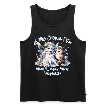 Fée Fairycore - Débardeur bio Premium Homme - noir - Devant - Michal (187cm)