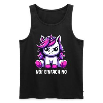 Nope just nope - Men's Premium Organic Tank Top - black - Front - AI Model Male 178 light (178cm)