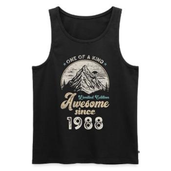 1988 Anniversaire Berge - Débardeur bio Premium Homme - noir - Devant - Michal (187cm)