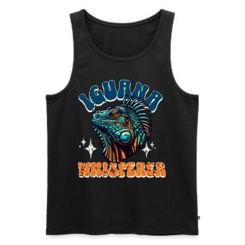 Iguana - Men's Premium Organic Tank Top - black - Front - AI Model Male 178 light (178cm)