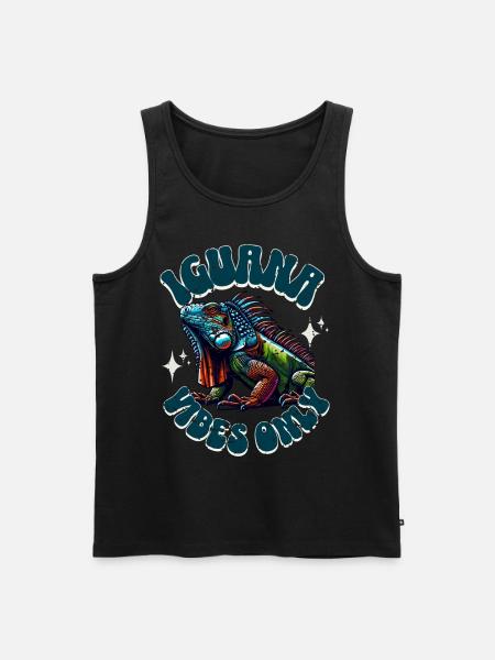 Iguana - Men's Premium Organic Tank Top - black