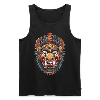 Asiatisch Drache Anime Japanisch Samurai - Männer Premium Bio Tank Top - Schwarz - Vorne - Michal (187cm)