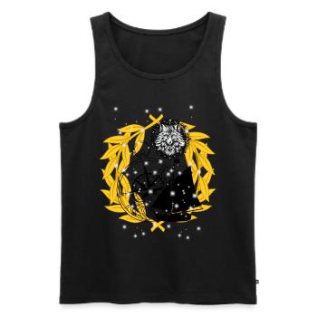 Kompass maritim Schiff Schiffe Seefahrt Käpten - Männer Premium Bio Tank Top - Schwarz - Vorne - Michal (187cm)