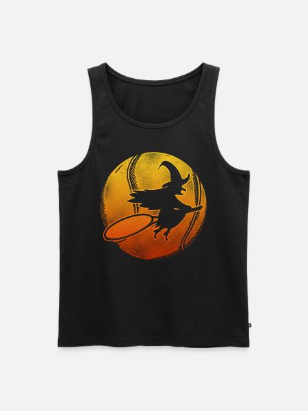 Funny Tennis Player Racket - Men's Premium Organic Tank Top - black