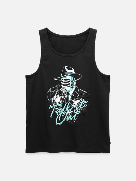 Podcast Podcaster Podcasting - Männer Premium Bio Tank Top - Schwarz
