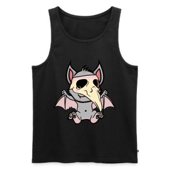 Halloween Bat Bats Plague Horror - Men's Premium Organic Tank Top - black - Front - Michal (187cm)
