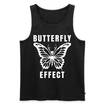 Techno Geschenk Rave Festival Party Musik Tekk EDM - Männer Premium Bio Tank Top - Schwarz - Vorne - Michal (187cm)