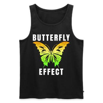 Techno Geschenk Rave Festival Party Musik Tekk EDM - Männer Premium Bio Tank Top - Schwarz - Vorne - Michal (187cm)