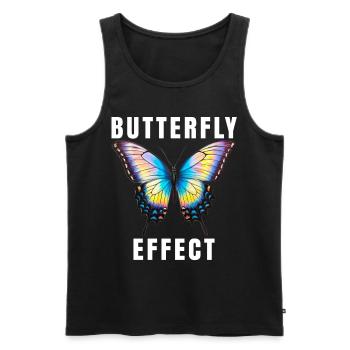 Techno Gift Rave Festival Party Music Tekk EDM - Men's Premium Organic Tank Top - black - Front - AI Model Male 178 light (178cm)