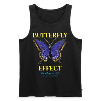 Techno Geschenk Rave Festival Party Musik Tekk EDM - Männer Premium Bio Tank Top - Schwarz - Vorne - Michal (187cm)