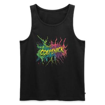 Berlin Köpenick Souvenir Cöpenick Graffiti Pop Art - Débardeur bio Premium Homme - noir - Devant - Michal (187cm)