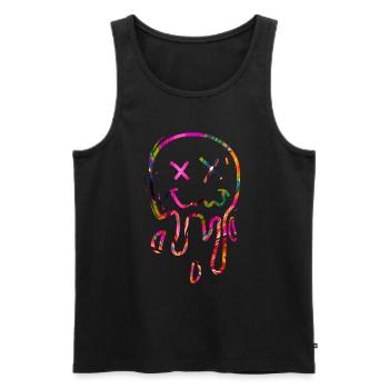 Techno Cadeau Rave Festival Fête Musique Tekk EDM - Débardeur bio Premium Homme - noir - Devant - Michal (187cm)