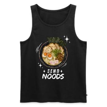 Noodles Ramen Noodles Chibi Asia Noodle Soup Anime - Men's Premium Organic Tank Top - black - Front - AI Model Male 178 light (178cm)