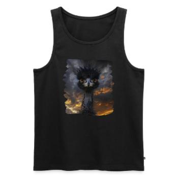Emus Emu - Men's Premium Organic Tank Top - black - Front - AI Model Male 178 light (178cm)