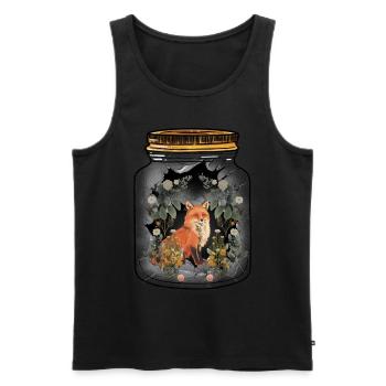 Fuchs Füchse Natur Naturliebhaber Kinder Kind - Männer Premium Bio Tank Top - Schwarz - Vorne - AI Model Male 178 light (178cm)