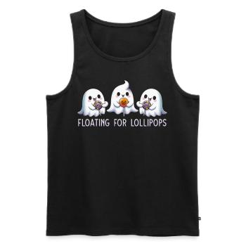 Floating For Lollipops - Männer Premium Bio Tank Top - Schwarz - Vorne - Michal (187cm)